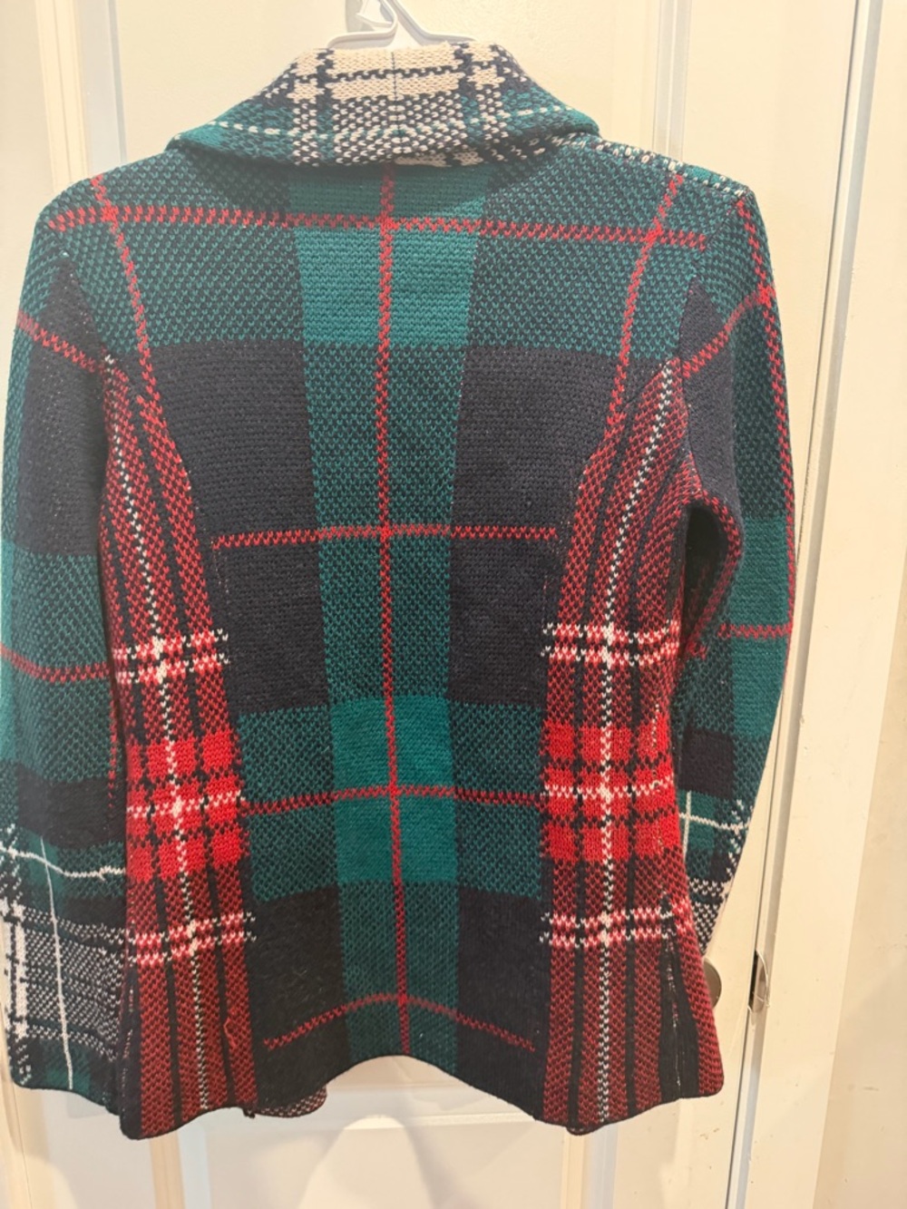 Vintage Pendleton tartan plaid wool cardigan sweater Size S - Picture 7 of 13